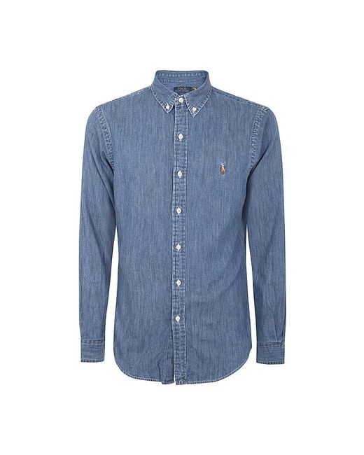 Polo Ralph Lauren Blue Denim Shirts for men