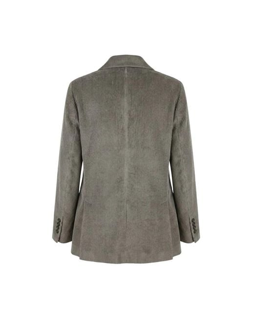 Brunello Cucinelli Gray Blazers