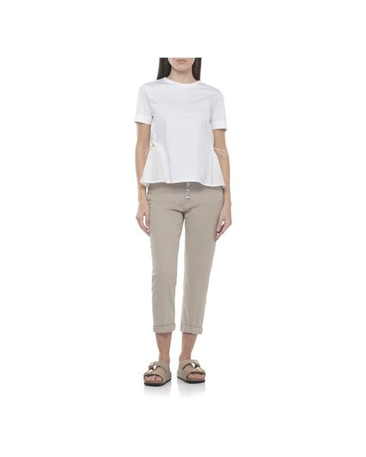 Dondup Natural Cropped Jeans