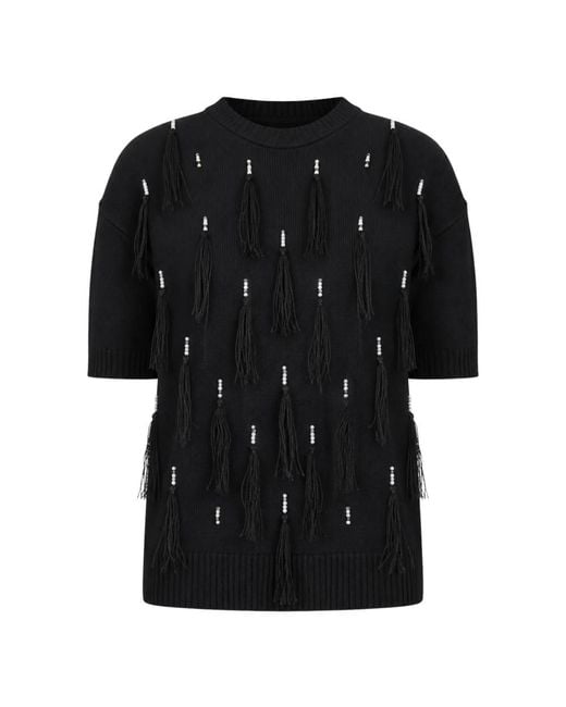 Max Mara Black Round-Neck Knitwear