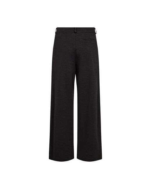 Soya Concept Black Klassische Hose Mit Hoher Taille Und Weitem Schnitt