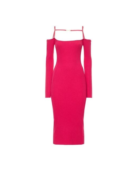 Jacquemus Pink Midi Dresses
