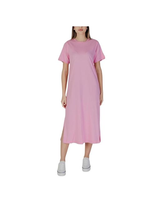 Midi Dresses B.Young de color Purple
