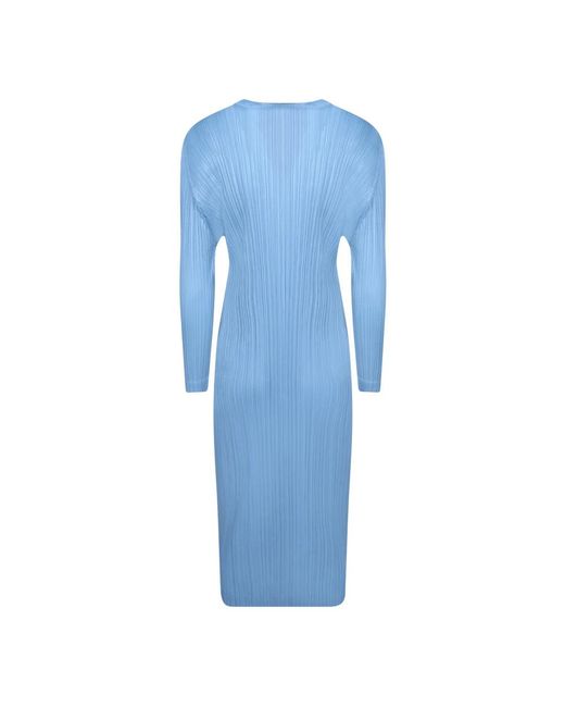 Issey Miyake Blue Midi Dresses
