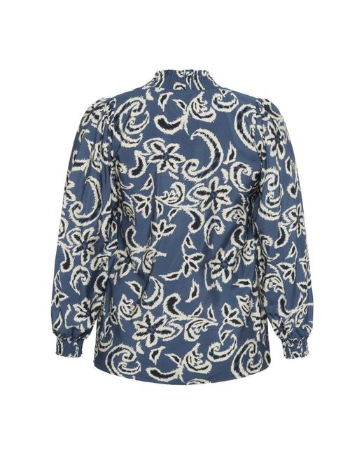 Blouses Kaffe de color Blue