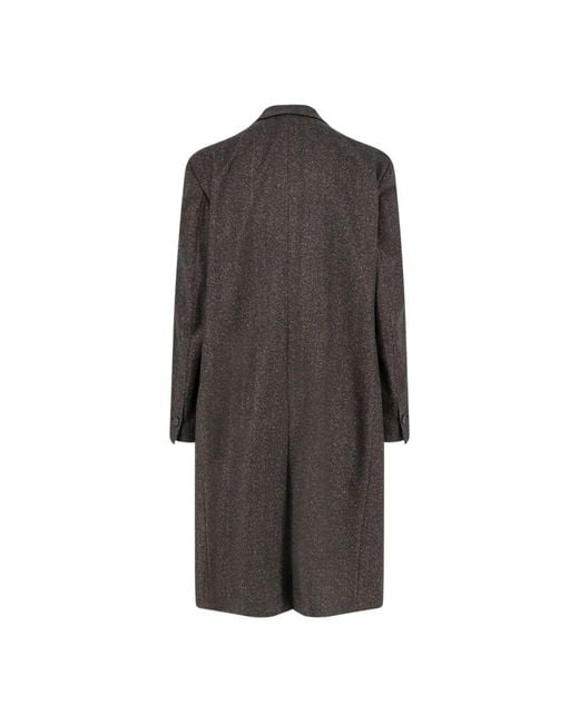 Hevò Black Double-Breasted Coats for men