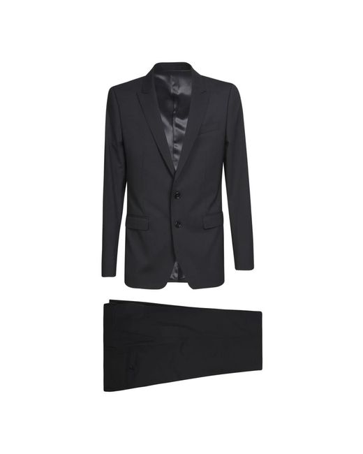Dolce & Gabbana Black Single Breasted Suits for men