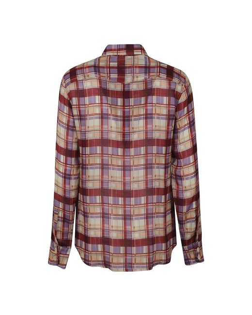 Massimo Alba Purple Shirts
