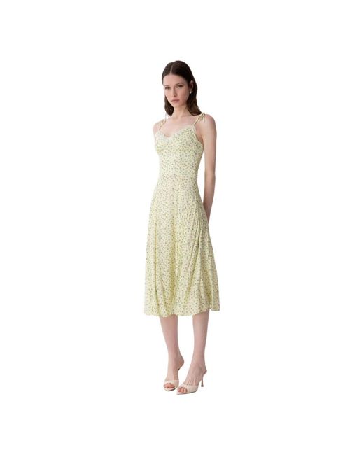 Mar De Margaritas Yellow Midi Dresses