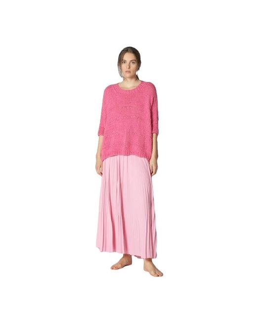 Knitwear > round-neck knitwear SMINFINITY en coloris Pink