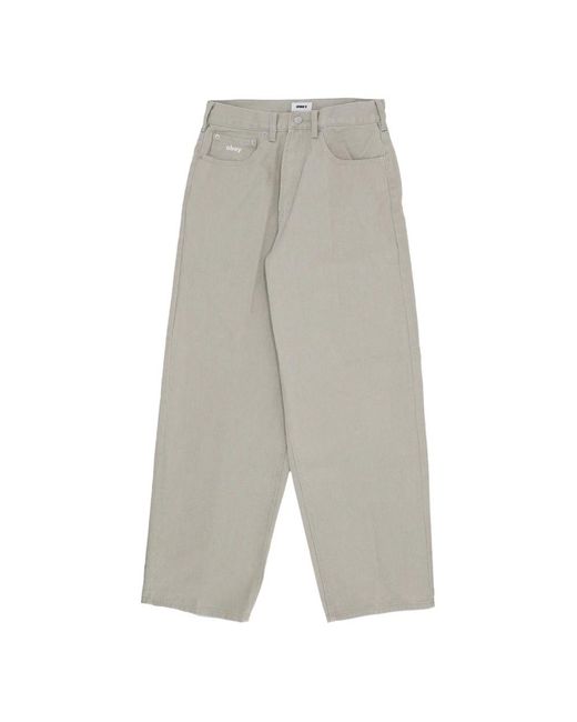 Obey Gray Loose Fit Jeans for men