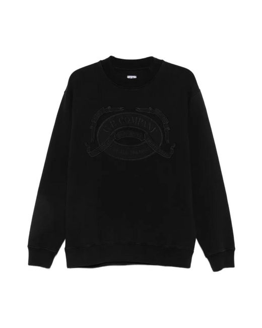 C P Company Black Sweatshirts for men