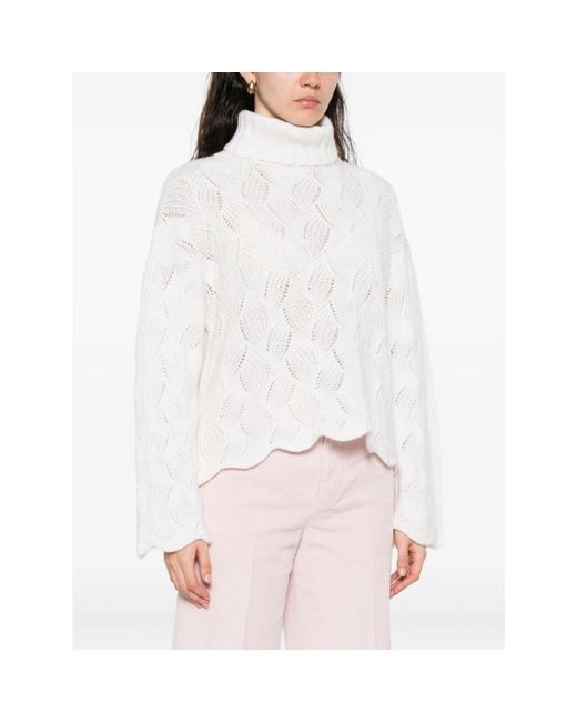 Turtlenecks Twinset de color White