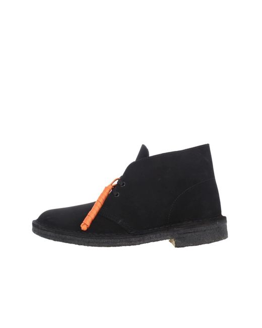 Clarks Black Lace-Up Boots for men