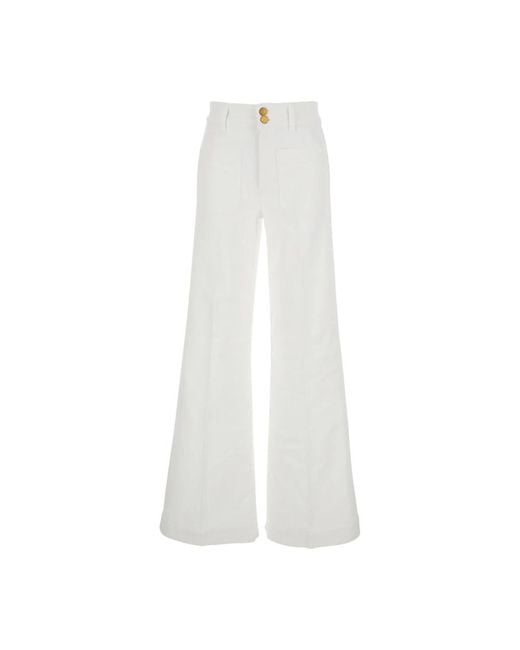 Seafarer White Wide Trousers