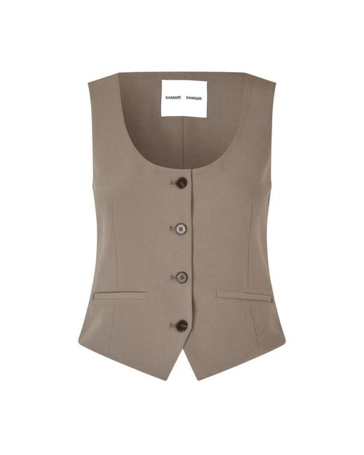 Samsøe & Samsøe Brown Vests