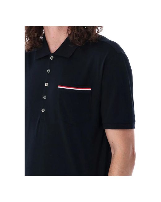 Tops > polo shirts Thom Browne pour homme en coloris Black
