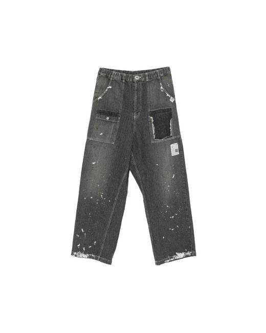 Maison Mihara Yasuhiro Gray Loose-Fit Jeans for men