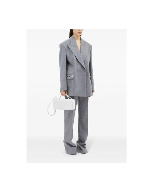 MSGM Wide Trousers in het Gray
