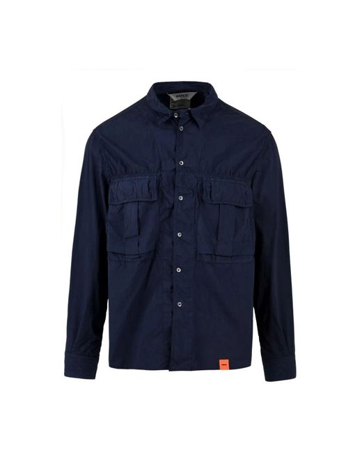 Aspesi Overhemden ,Blauw ,Katoen Casual Overhemd Ce 90 G329 in het Blue voor heren