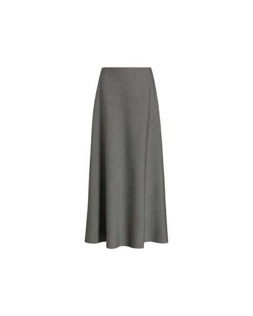 Alberta Ferretti Gray Maxi Skirts