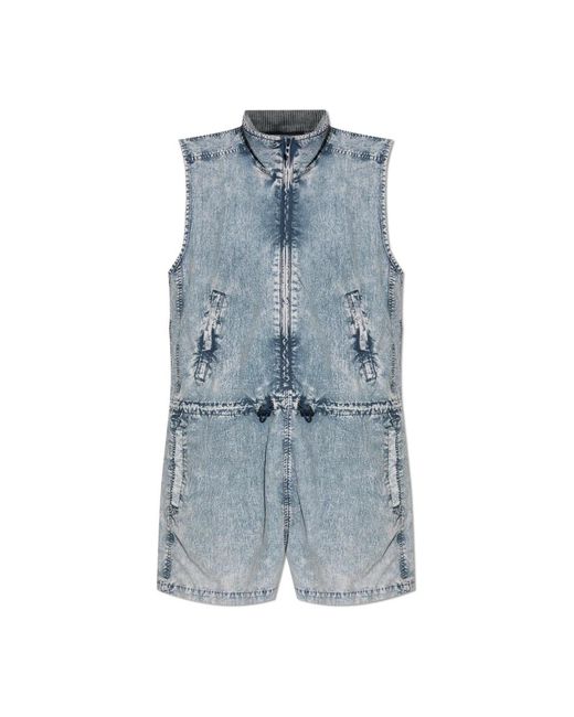 DIESEL Jumpsuits & Playsuits ,Blauw ,Denim Jumpsuits & Playsuits in het Blue