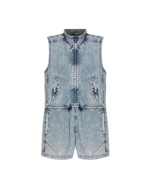 DIESEL Blue Playsuits