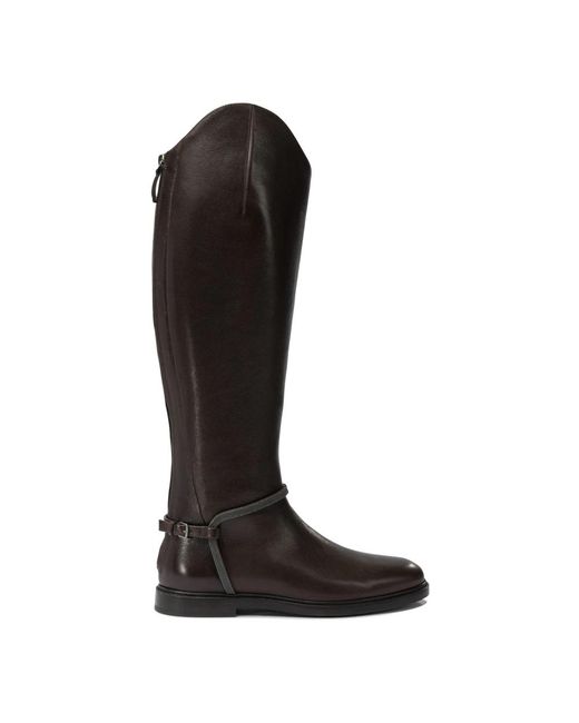 Brunello Cucinelli Black High Boots