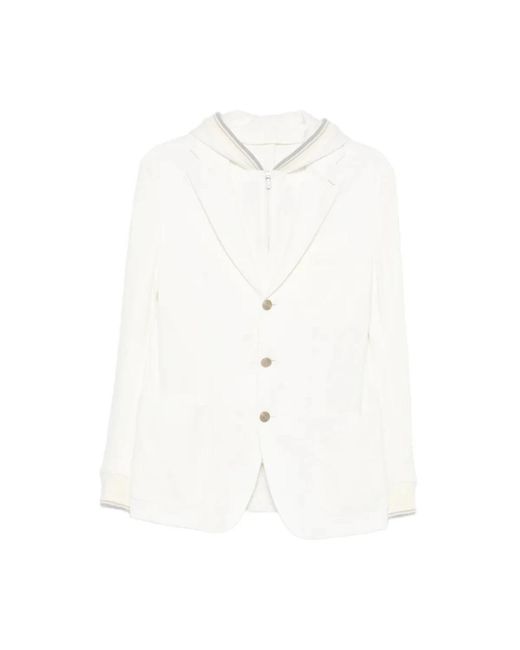Eleventy White Blazers for men