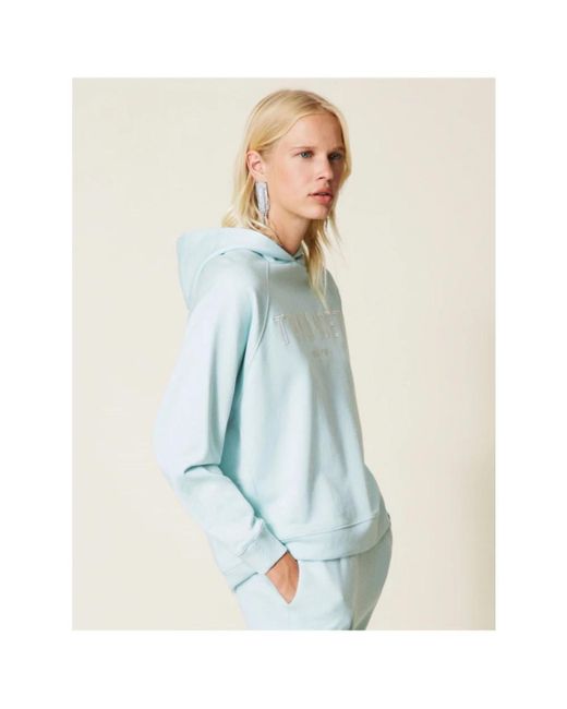 Twinset Blue Hoodies