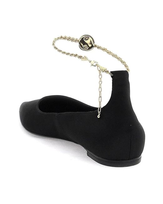 Ferragamo Black Ballerinas