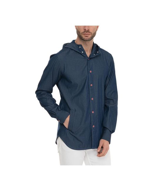 Casual Shirts Kiton de hombre de color Blue