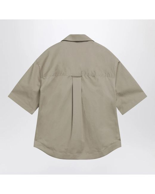 AMI Gray Short Sleeve Shirts for men