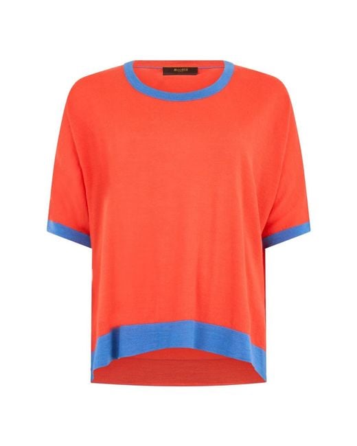 Moorer Orange Round-Neck Knitwear