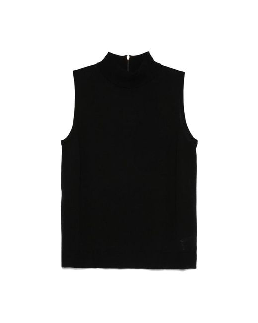 Sleeveless Tops di Michael Kors in Black