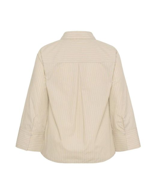 Shirts Kaffe de color Natural