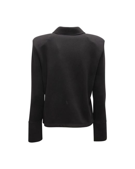 MVP WARDROBE Overhemden ,Zwart ,Oversize Sweatshirt Maria Vittoria Paolillo in het Black