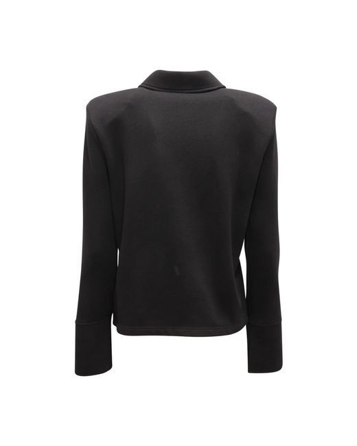 MVP WARDROBE Overhemden ,Zwart ,Oversize Sweatshirt Maria Vittoria Paolillo in het Black