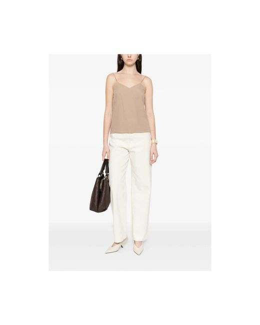 Max Mara Natural Sleeveless Tops