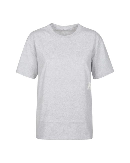 T By Alexander Wang Gray T-shirts,cherry puff logo essential t-shirt