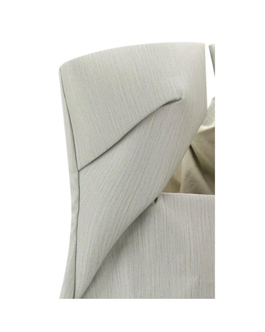 Rick Owens White Prong Abendkleid