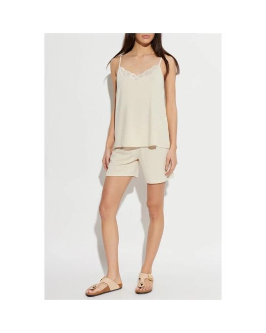 Hanro Camisole Pyjamaset in het Natural