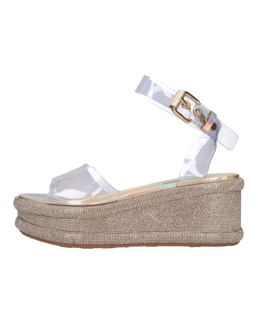 Casadei Gray Wedges