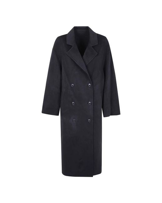 Loulou de Saison Blue Double-Breasted Coats
