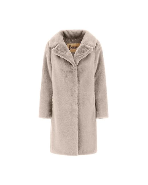 Herno Natural Faux Fur & Shearling Jackets