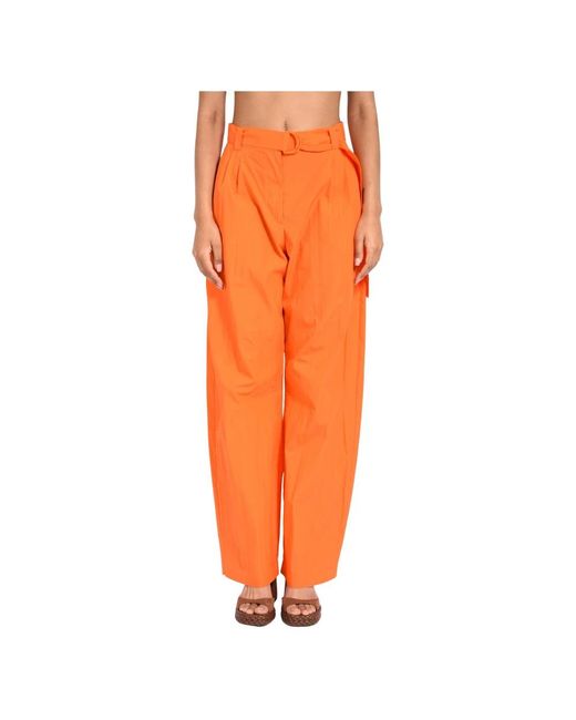Patrizia Pepe Orange Wide Trousers