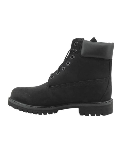 Timberland Black Lace-Up Boots for men
