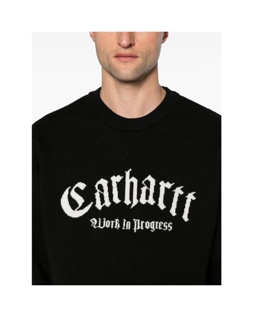 Carhartt Black Round-Neck Knitwear for men
