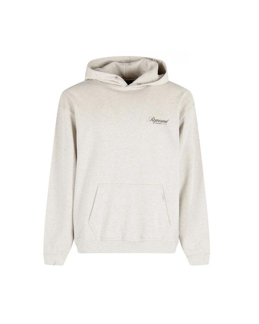 Represent Hoodies & Sweatvesten ,Grijs ,Katoen Owners Club Script Hoodie in het White voor heren