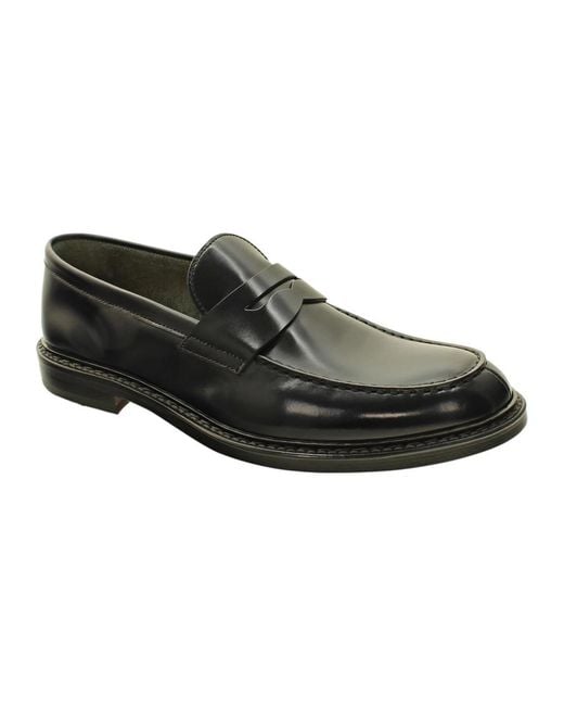 Doucal's Black Loafers for men
